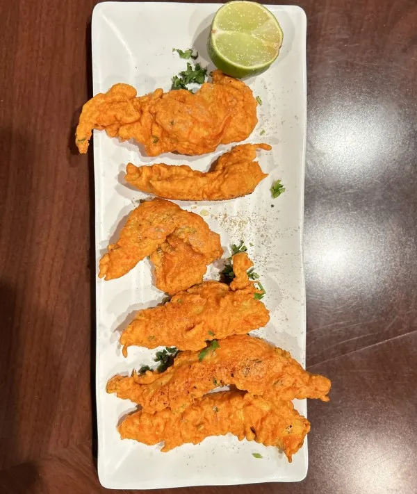 Chicken Pakora in Ontario CA, Chicken Pakora near me, Indian chicken snacks, crispy chicken fritters